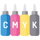Free Cmyk 인쇄 잉크 잉크 아이콘