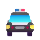 Free Policia Coche Color Icono