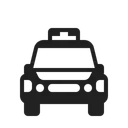Free Policia Coche Alto Icono