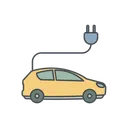 Free Coche Electrico Icon