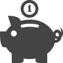 Free Cochon Banque Piece De Monnaie Icon