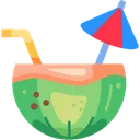 Free Cocktail coconut  Icon