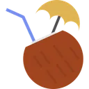 Free Beach Coconut Drink Icon