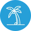 Free Coconut Tree Beach Icon