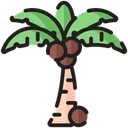 Free Summer Icon Set Coconut Tree Coconut Icon