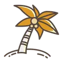 Free Coconut Tree  Icon