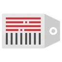 Free Code A Barres Etiquette Prix Icon
