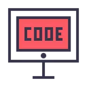 Free Code Codage Developpement Icône