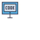 Free Code Coding Development Icon