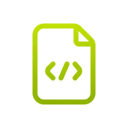 Free Code File Icon - Download in Gradient Style