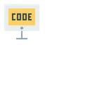 Free Code Codage Developpement Icon
