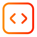 Free Code Square Code Coding Icon