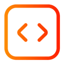 Free Code Square  Icon