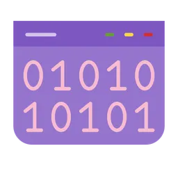 Free Código binario  Icono