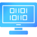 Free Código binario  Icono