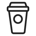 Free Coffee Glass Disposable Glass Drink Icon