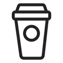 Free Coffee Glass Disposable Glass Drink Icône