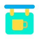 Free Coffee Sign  Icon