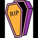 Free Death Coffin Spooky Icon