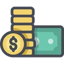 Free Coin Note Cash Icon
