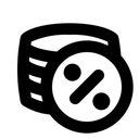 Free Coin Tax Percentage Icon
