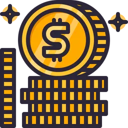 Free Coin Stacks  Icon