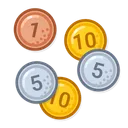 Free Coins Five  Icon