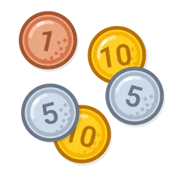 Free Coins Five  Icon