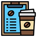Free Clipboard Coffee Cup Hot Drink Icon