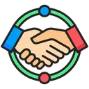 Free Collaborative Teamwork Team Icon