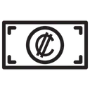 Free Colon Costa Rican Currency Currency Icon