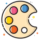 Free Color Paint Plate Icon