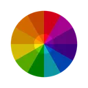 Free Vibrant Color Wheels Color Circles Monochromatic Colors Complementary Colors Triadic Colors Tetradic Colors Icon