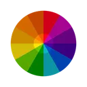 Free Vibrant Color Wheels Color Circles Monochromatic Colors Complementary Colors Triadic Colors Tetradic Colors Icon