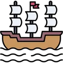 Free Columbus Day Ship Holidays Icon
