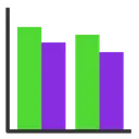 Free Column Chart Bar Chart Bar Graph Icon