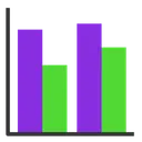 Free Column Chart Bar Chart Bar Graph Icon