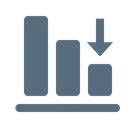 Free Column Chart Graph Icon