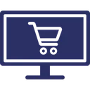 Free Comercio Electronico Compras En Linea Tienda De Compras Icono