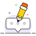Free Write Editing Edit Message Icon