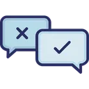 Free Communication Customer True False Icon