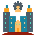 Free Company Office Management Icon