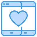 Free Amor Por Dispositivos Moviles Amor Por Las Redes Sociales Amor Por El Chat Icono