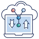 Free Computacion En La Nube Servicios En La Nube Alojamiento En La Nube Icono