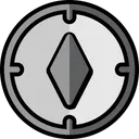Free Travel Filled Compass Object Icon
