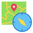 Free Map Compass Location Icon