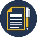 Free Compose Paper Pen Icon