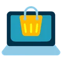 Free Compras en la computadora portátil  Icono