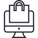 Free Las Compras En Linea Icono