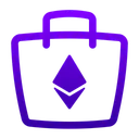 Free Compras Ethereum Bolsa De Compras Cripto Icono